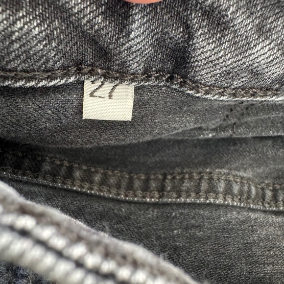 CLOSED Womens 27 Slim Jeans Black Wash Denim Made in Italy Minimalist Streetwear - Picture 4 of 11